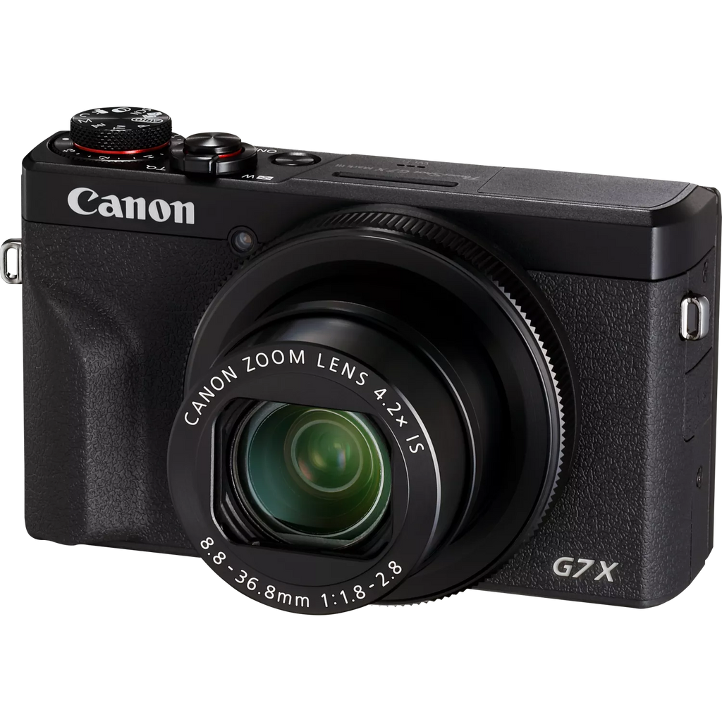 Canon PowerShot G7X Mark III + Battery Kit (Canon 3637C014) – Black