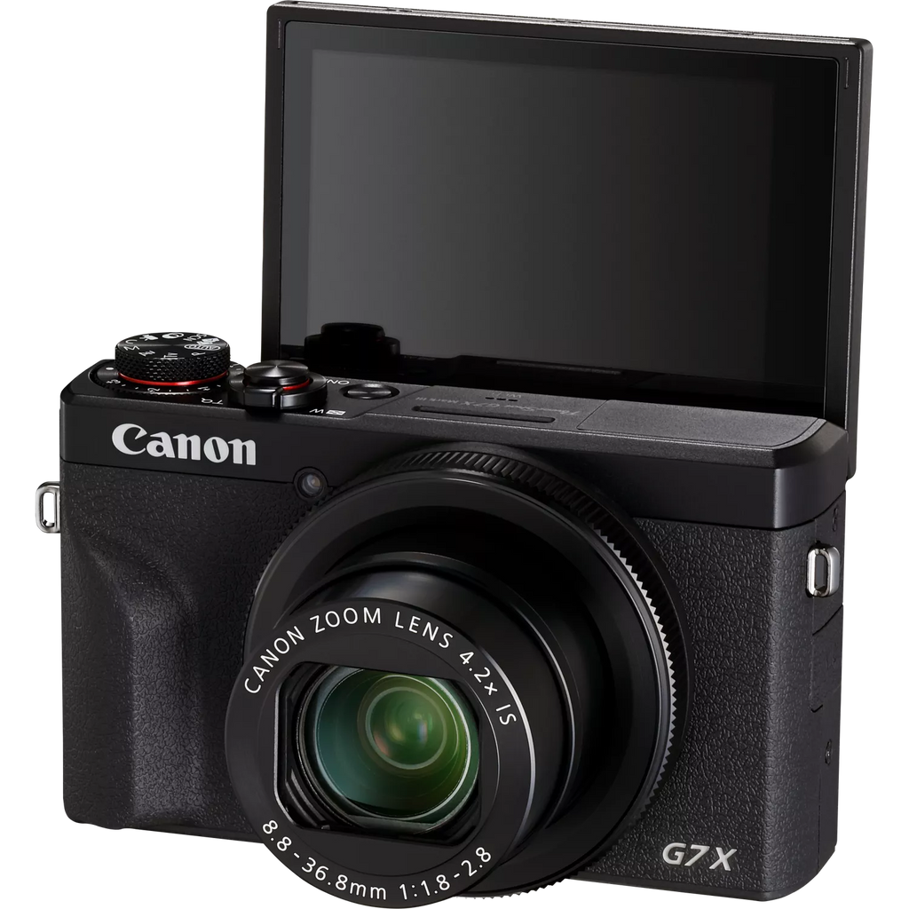 Canon PowerShot G7X Mark III + Battery Kit (Canon 3637C014) – Black
