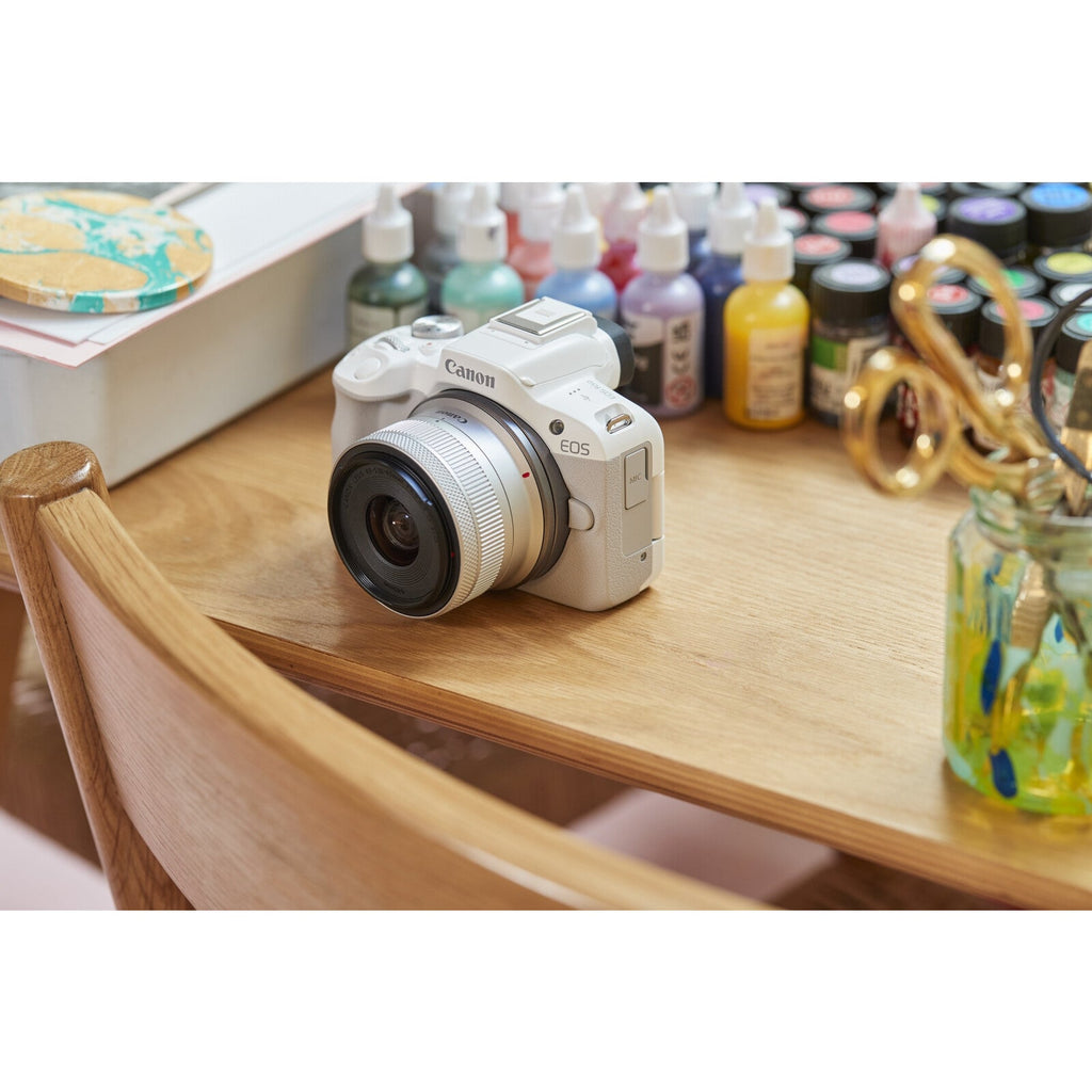 Canon EOS R50 (White) + RF-S 18-45mm F4.5-6.3 IS STM