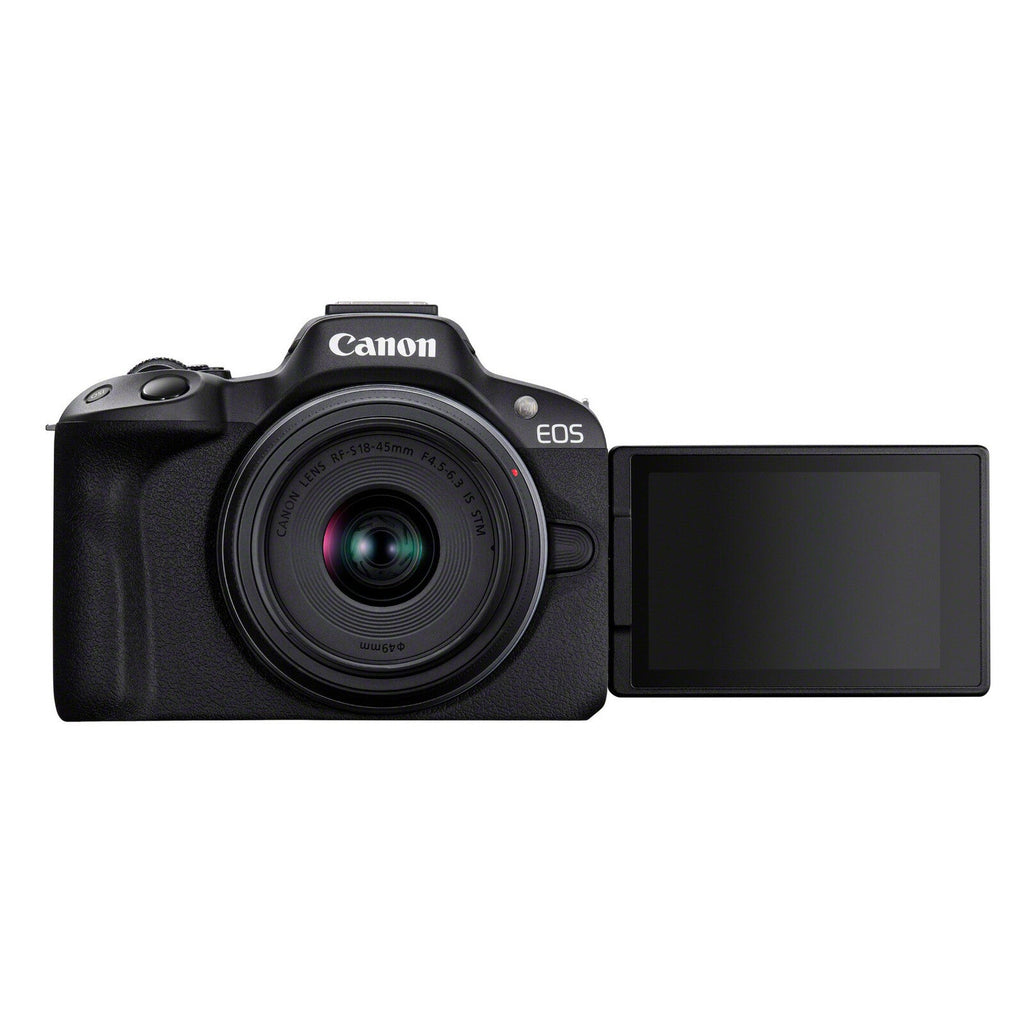 Canon EOS R50 (Black) + RF-S 18-45mm IS STM Creator Kit